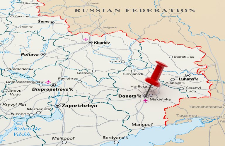 Doněcko a Luhansko se mohou stát součástí Ruska. Moskva chystá na květen referendum 1 mapa donbas