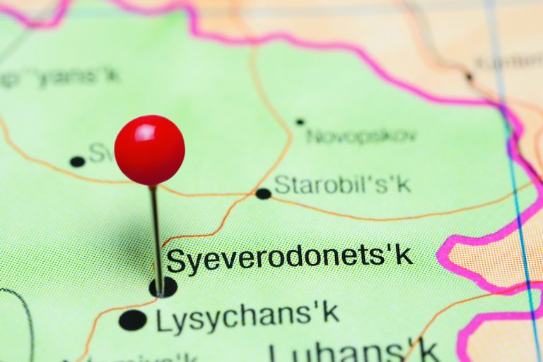 Severodoněck a Lysyčansk jsou mrtvá města, prohlásil prezident Zelenskyj 1 severodoneck mapa