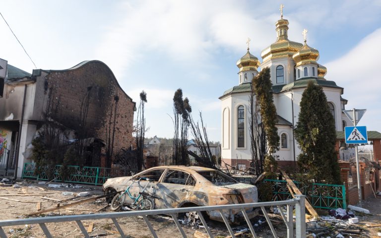 valka ukrajina kostel