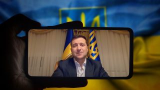 Zelenskyj dostal nevšední dárek k narozeninám: Jeho projev se objevil v ruské státní televizi