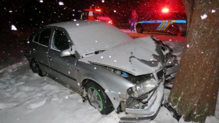 Do Česka se naplno vrací tuhá zima: Řidiči by měli dát pozor na bílou tmu 1 nehoda cesko policie