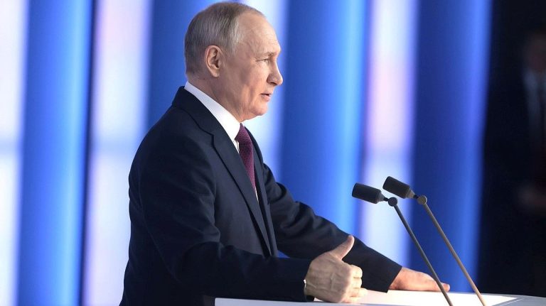 vladimir putin proslov projev