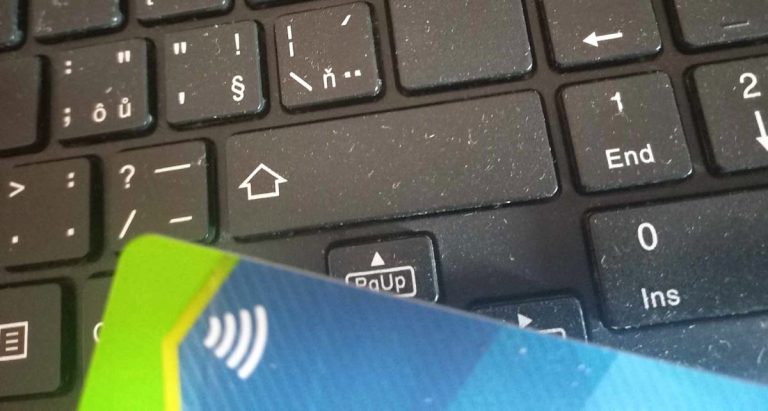 platebni karta klavesnice