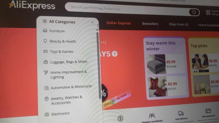 aliexpress web eshop